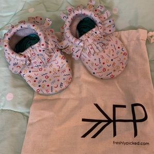 Freshly picked size 2 birthday mocc- neutral